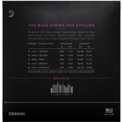 D'Addario NYXL45130, Regular Light 045 - 130